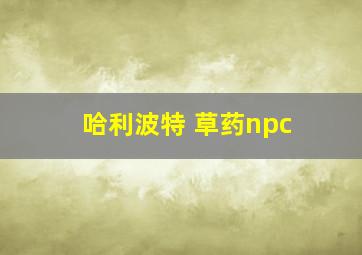 哈利波特 草药npc